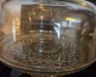 Glass Cake Stand with Dome