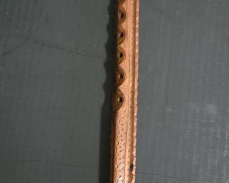 Hand Carved Wooden Double Flute