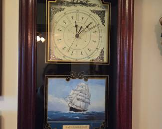Bald Eagle 1852 Ship Wall Clock by Paul Richard Hee