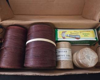 The Speedy Stitcher Sewing Awl with Thread Spools