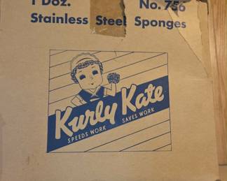 Kurly Kate Stainless Steel Sponges, 1 Dozen Box, No. 756