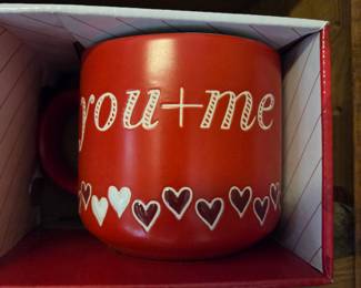 You + Me Heart Mug