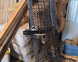 Hitch Mounted Cargo Carrier with Expanded Metal Basket