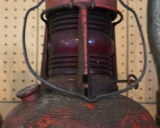 Vintage Dietz No. 40 Traffic Gard Red Globe Lantern