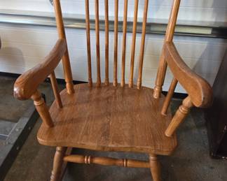Oak Spindle Back Rocking Chair - Child Size