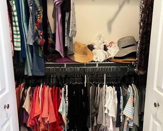 Lots of woman’s clothes. S/M/L