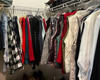 Vests, jackets, flannels lrg/x-lg