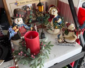 Christmas decor with a box