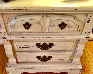 French Provincial Style Nightstand/ Small Chest of Drawers
