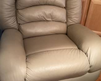Leather recliner