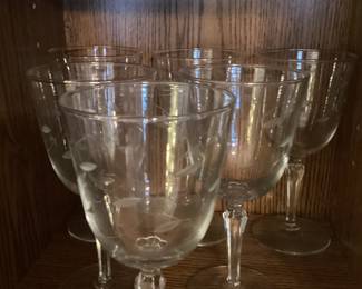 Libbey Priscilla Wine Goblets 