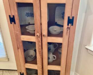Pine Rustic Display cabinet