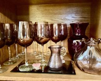 Amethyst Wine  goblet