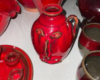 Red pottery Face Jug