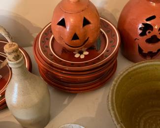 Pottery Jack-O-Lantern