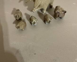 Pottery Pig & Piglets