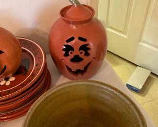 Pottery Jack-O-Lantern
