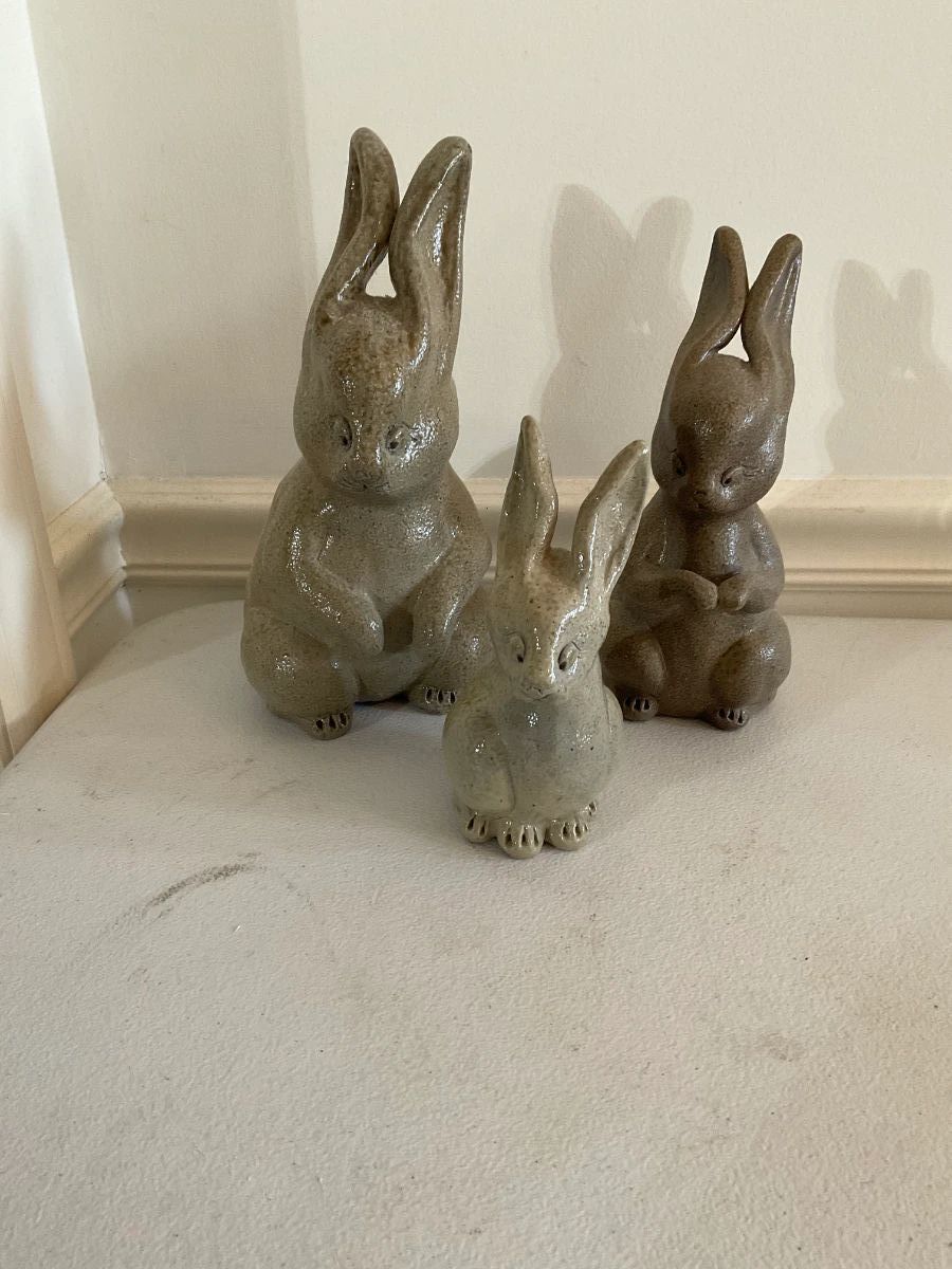 Pottery Rabbits & Pottery Bunny