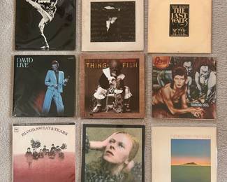 Frank will be joining us this weekend to help with the sales of music and audio equipment. In addition,  he will bring some of his own vinyl from 55 years of collecting and his vintage hi fi system to have great music playing during our sale.  David Bowie, Blood Sweat & Tears, 