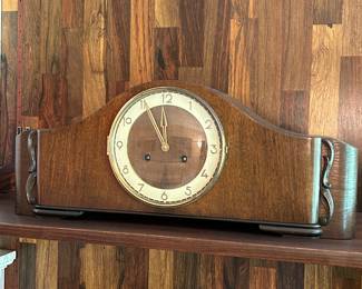1930s - 1940s German Art Deco Style Mantel Clock