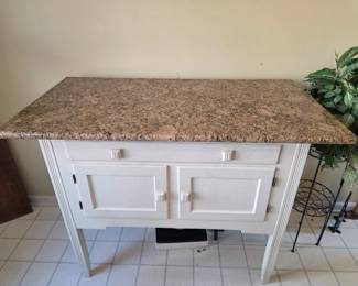 18 Granitetop buffet  sideboard