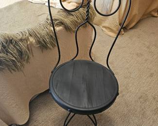 vintage ice cream parlor chair