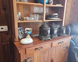 rustic farm hutch