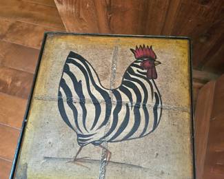 Tile plantstand with roster plate as top