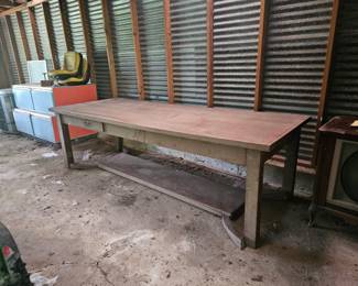 Fabulous 10 foot farm table, needs very little TLC, has 3 drawers