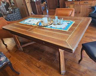 large, heavy farm table 