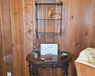 sidetable with shelving