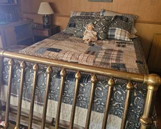 Brass bed