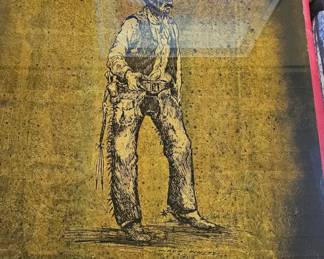 Artist: Jack White, gold leaf Western Art