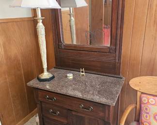 Fab antique Marble top dresser 
