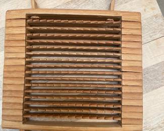 Vintage bamboo, ginger grater