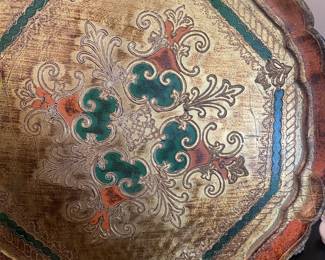 Vintage Italian Florentine tray