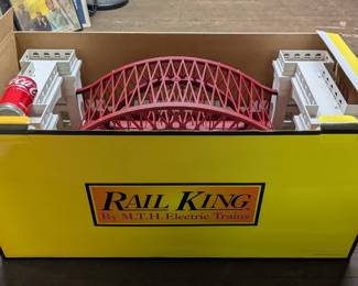 HUGE Rail King Railroad / Train Set Bridge with box