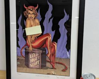 Dave Stevens Signed & Numbered Print with Frame