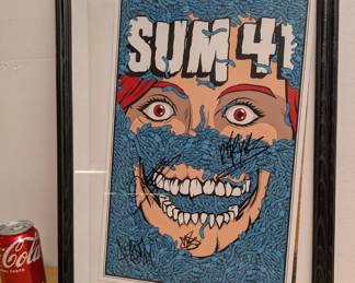 Signed SUM 41 Concert Poster
