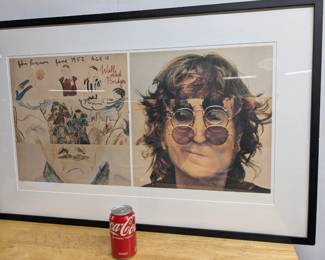 Framed / Signed Beatles Print with COA