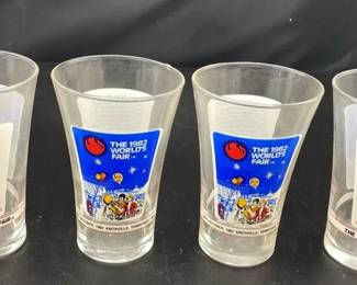 McDonalds  1982 Worlds Fair Glasses  Set Of 4 