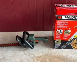 Black  Decker Blower And Edge Hog Hedge Trimmer 