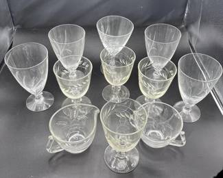 Vintage 1950s Libbey Crystal Glasses