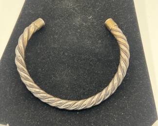 Sterling silver Torque Design Choker