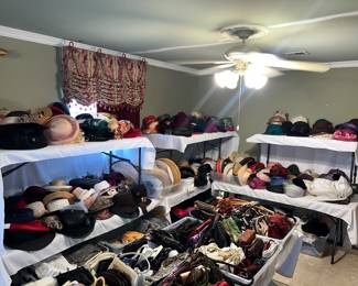 Huge collection of Women's vintage hats