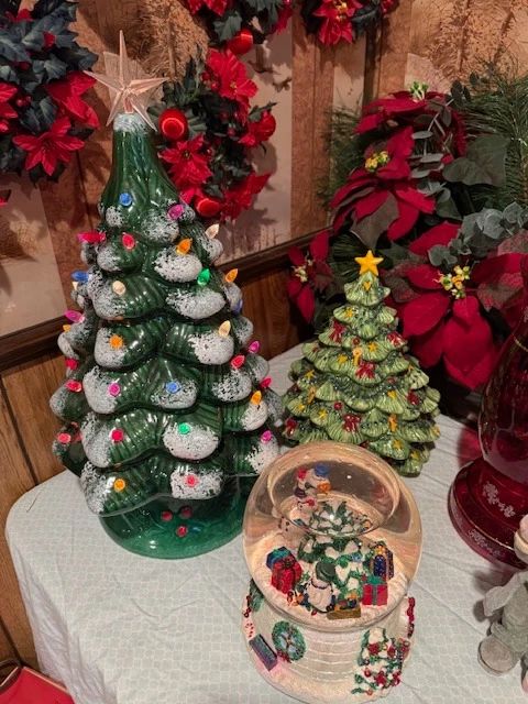 Vintage ceramic Christmas tree.