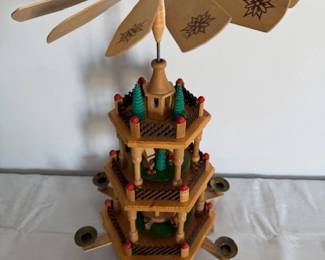 Vintage German Christmas carousel. Powered by candles.