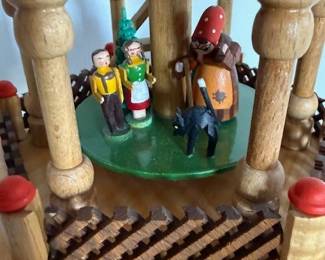 3 pyramid scenic wooden Erzgebirge.  