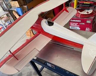 54" wingspan. Old Biplane model. 