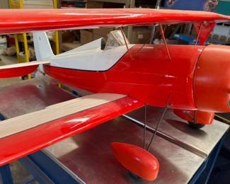 Biplane model. 